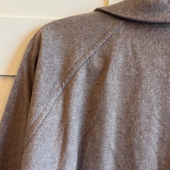 Eskandar cashmere mink tan brown swing jacket open oversized flowy size 1 - Picture 10 of 15